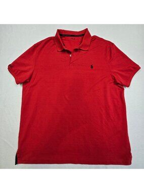 RLX Ralph Lauren XXL Mens Polo Shirt Red Performance Short Sleeves